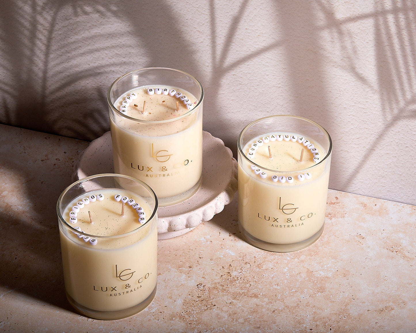 Custom Message Candles