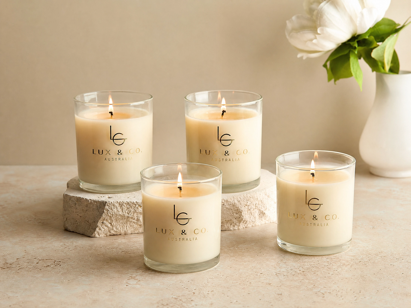 Pack of 4 Candle - Single Wick